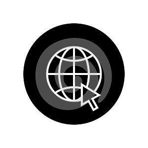 Web, website icon vector. Internet click concept