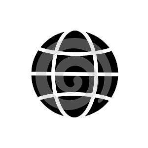Web, website, internet symbol flat black line icon, Vector Illustration