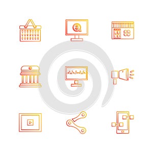 web , website , user interface , application , internet , eps icons set vector