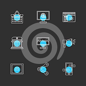 web , website , user interface , application , internet , eps icons set vector