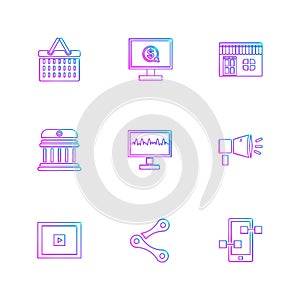 web , website , user interface , application , internet , eps icons set vector