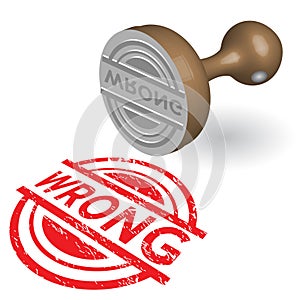 wrong rubber stamp