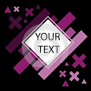 WebAbstract Black Purple Background, Vector Illustration Space for text