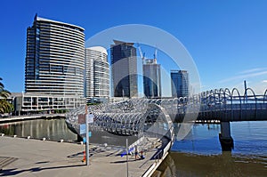 Webb Bridge at Melbourne Docklands photo