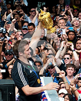 Webb-Ellis Cup Richie McCaw All Blacks Captain