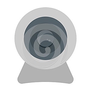 Webcam flat icon, device and camera