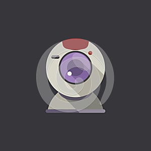 A webcam icon illustration.. Vector illustration decorative design