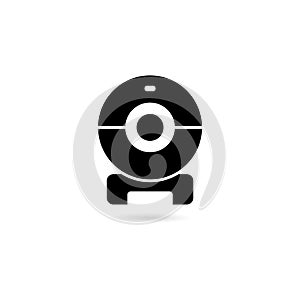 Webcam icon isolated on white background