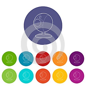 Webcam icon, isometric 3d style