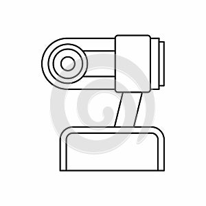 Webcam icon in outline style