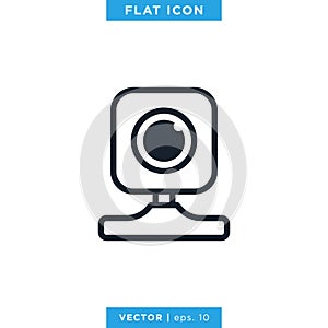 Webcam Icon Vector Design Template.