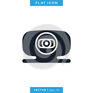 Webcam Icon Vector Design Template.