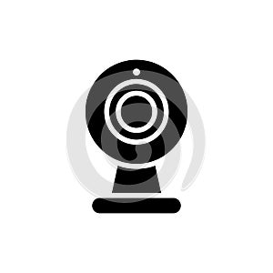 Webcam icon isolated on white background