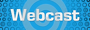 Webcast Blue Gears Background Horizontal