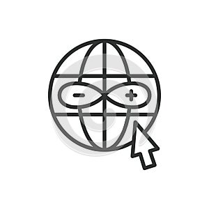 webDAV icon in line design. webDAV, file sharing, web distributed authoring, versioning, collaboration, protocol, cloud