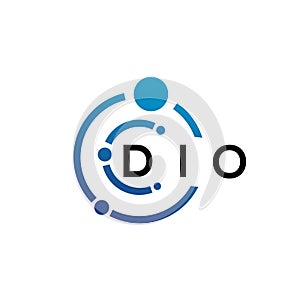 WebDIO letter logo design on white background. DIO creative initials letter logo concept. DIO letter design