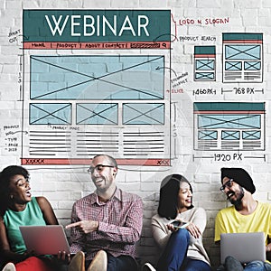 Webinar Computer Education Learning Technology Concept