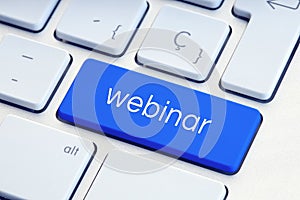 Webinar word on computer Keyboard Key