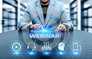 Webinar E-learning Training Business Internet Technology Concept photo