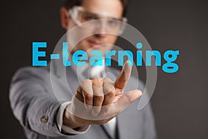 Webinar E-learning Training Business Internet Technology Concept.