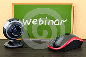 Webinar education concept. 3D