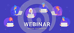 Webinar online conference for young people
