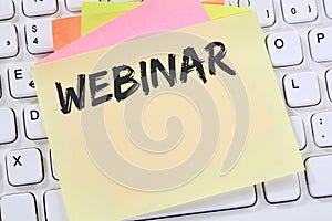 Webinar online workshop training internet learning teaching semi