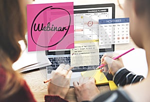 Webinar Technology Webcast Website Concept