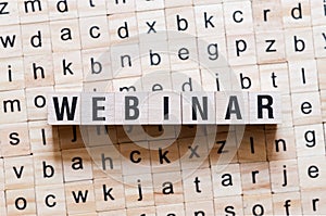 Webinar word concept