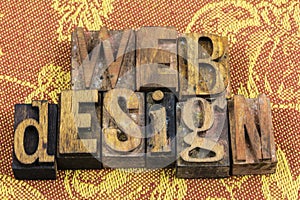 Web design webmaster letterpress photo