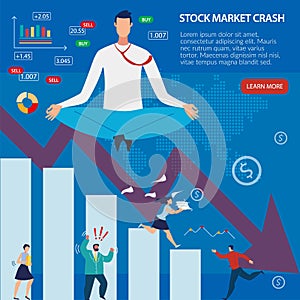 Webpage Banner Give Info about Stock Market Crash