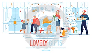 Webpage Banner Offer Christmas Gifts for Relatives