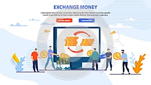 Webpage Banner for Online Exchange Money Service