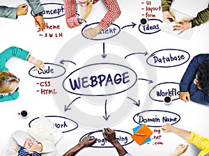 Webpage Browser Data Digital Internet Network Concept