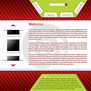 Webpage design for blog