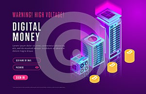 Webpage design with cryptocurrency elements