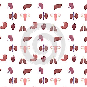 Webpattern with human bogy inner organs