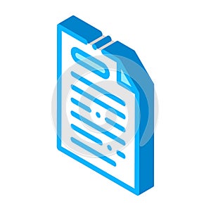 Webshop agreement isometric icon vector illustration