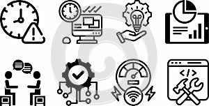 website and app icon set collection