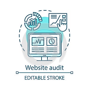Website audit concept icon