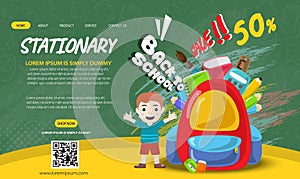 website banner background vector illustration creative designs sale back to school 02