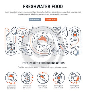 Website Banner and Landing Page of Freshwater Food.