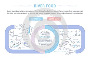 Website Banner and Landing Page of River Food.