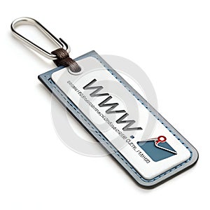 Website Bookmark 3D Icon isolated on white background