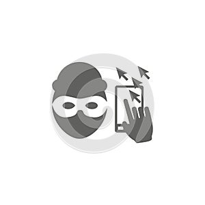 Website clicks icon with pointer icon - unscrupulously acquiring website clicks