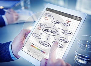 Website Connection Internet Networking Data Concept