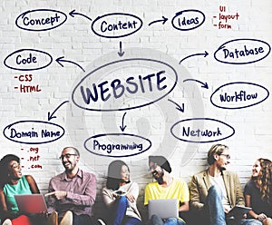 Website Connection Internet Networking Data Concept