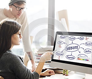 Website Connection Internet Networking Data Concept