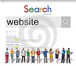 Website Data Internet Social Media Networking Concept