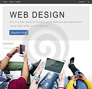 Website Design Homepage Layout Creativity Concept